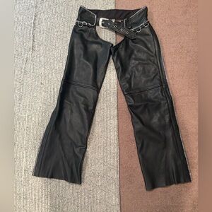 Black Leather Chaps